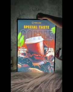 LUMIA2 UltraThin LED Light Box Sign- A2 Size 42x59.4cm- Scratchproof Glass Aluminum Premium Presentation Advertising Display | Backlit Movie Poster Display Led Light Box Sign | Illuminated Sign Lightbox | Synchronicity Digitools