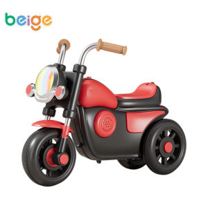Beige Balance bike for kids Motorbike for kids with Three Wheels 1-6 years Scooter bike with music&light