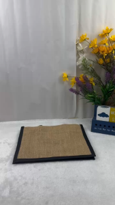 LORA Small Jute Bag with Zip Mini Bag Small Tote Bag Handbag Beg Tangan Wanita Natural Material Eco Friendly Bag