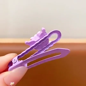 5Pcs/Set Duckbill Hairpin Simple Hair Accessories Kawaii Sanrio Hairclip Cartoon Cinnamoroll Kuromi