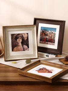 Retro Wooden Imitation Wall Mount Picture Frame