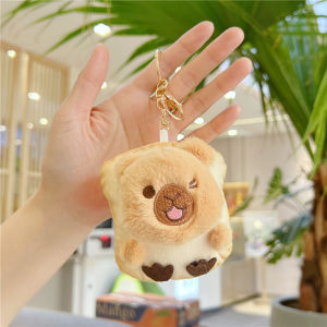 Internet Celebrity Toast Bread Capabala Lesser Panda Pendant Stuffed Toy Beaver Toy Bag Bag Charm Doll