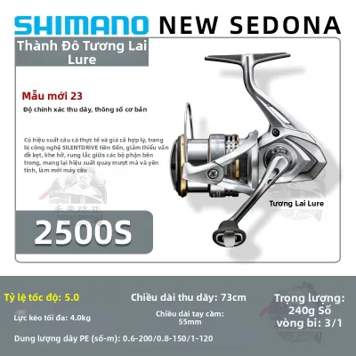 SHIMANO | Máy câu đứng Shimano (dòng Sedona hoặc Sahara) chuyên câu Lure
