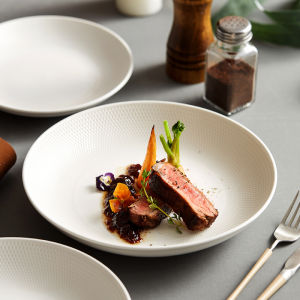 Đĩa Tròn Sứ Cao Cấp Dùng Trong Nhà Bếp Đĩa Tròn Sứ Sáng Tạo Dùng Trong Nhà Hàng Đồ Dùng Ăn Uống Sang Trọng Đĩa Tròn Sứ Kiểu Bắc Âu