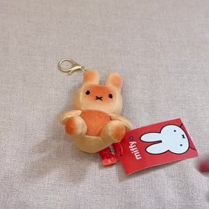 Miffy | Miffy Phiên Bản Giới Hạn Kawaii Bơ Nướng Bánh Mì Trái Tim Cô Gái Móc Khóa Búp Bê Trang Trí Túi Anime Cosplay Chống Đỡ Cho Bé Gái