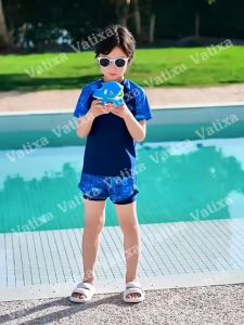 [10-46kg] Đồ bơi cho bé trai size đại quần 2 lớp đi bơi đi biển in hoạ tiết thời trang phong cách VATIXA BT04