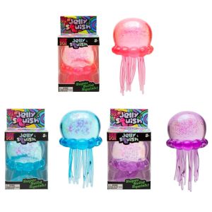 Schylling NeeDoh Fuzz Ball  JellySquish Jellyfish Squishy Blind Box Soft Squeeze Sensory Toy Cute Stress Relief Squishies