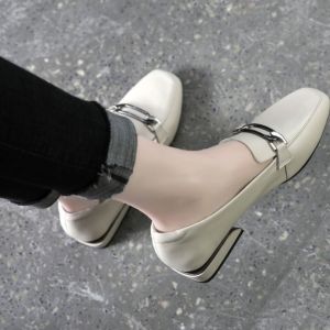 ZAZA Black High Heel Leather Shoes: A Stylish Choice for Women