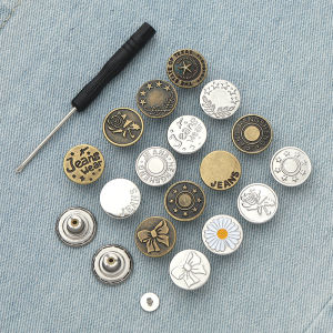 New Style Waist Button Detachable Jeans Button for Women Men Waist Large Change Small Adjustment Metal Button Waist Brooches Male Female Cloth Accessories