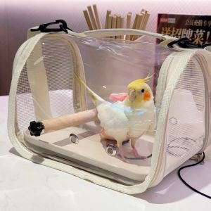 Portable Parrot Outdoor Bag with Cage Carry-On Small Sun Parrot Bag New Style Bird Cage Accessories for Bird Walking And Display