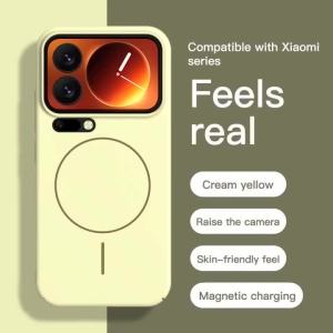 Ốp Điện Thoại Silicon Cao Cấp Từ Tính Dành Cho Xiaomi Mi 17 15 14 Pro Max Tương Thích Với Sạc Không Dây Magsafe
