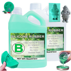 Silicone Mold Making Kit 20A 32ozGreen Liquid Silicone Rubber for Mold Making Fast Cure Mold Maker Ideal for Casting Resin
