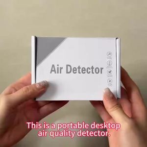 Aideepen | MT04-B 5-in-1 Air Quality Monitor Infrared Dust Detector PM2.5 PM1.0 and PM10 Temperature and Humidity Monitor Type-C port