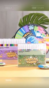 ปากกาอะคริลิค 36สี/24สี/12สี ปากกามาร์กเกอร์ สามารถเขียนบนแก้ว พลาสติก หรือโลหะได้ Acrylic Marker เครื่องเขียน ของขวัญวันเด็ก