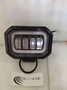 Lampu Tembak Daymaker 4 Mata LED Model Kotak  36 V Lensa 6D Mobil Motor Body Plastik