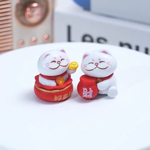 Mô Hình Mèo Lucky Mini Bộ Lục 6 Cái Trang Trí DIY