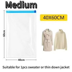 Compression Bags No Vacuum NeededTravel Camping Essentials Vacuum Bags for Luggage Packing Roll Up Space Saving Storage Bag