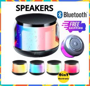 Bluetooth Speaker Colorful Streamer Mini Audio Outdoor Portable Lanyard Shock Subwoofer 360 °Surround Sound HiFi Speaker