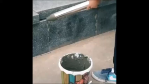 Cement mortar Caulking Gun 660mm Extra Long Cement Dispensing Gun Grouting Pointing Gun flat round nozzle with stainless steel and PVC types for selection