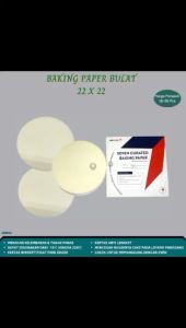 Basic Bake Bakery Paper 22x22 Kertas Panggang Bulat  (Isi 20 Pcs-SRW22)