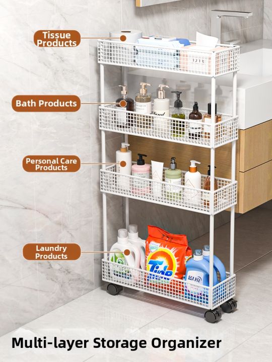 SUOBAI | Ultra Slim Narrow Storage Rack 10cm | Lazada Singapore