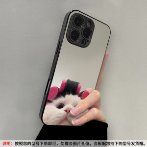 Oppo Findx9 Phone Case Cute Little Kitten Mirror Surface High Definition Full Cover Ultra Protective Shell Glossy Finish