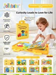 Jollybaby | Montessori Interactive Cloth Book for Babies