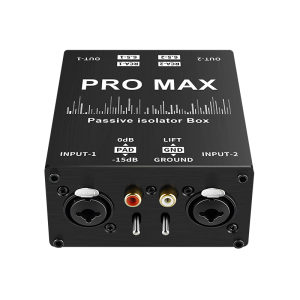 1Pcs 6.35 XLR Audio Isolator Mixer Noise Cancellation Audio Current Acoustic Filter Audio Noise Reducer XLR Audio Isolator