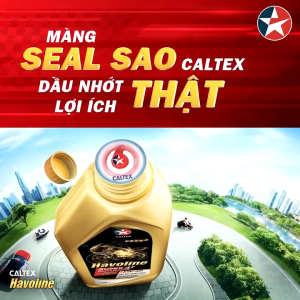 Dầu nhớt Tổng hợp toàn phần xe số - Caltex Havoline Super 4T Fully Synthetic 5W-40 (Can 1L)