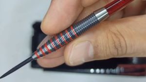 MISSION STEEL TIP DART - 22G/24G/26G Darryl Fitton Electro Black Red The Dazzler 95% Tungsten Steel Darts (ARROW DART KELULI)