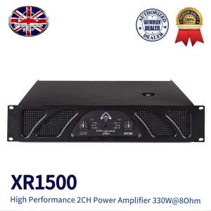 Wharfedale XR Series XR1500 330W 2Channel Power Amplifier – HighPerformance Pro Sound Audio Amplifier Durable & Reliable