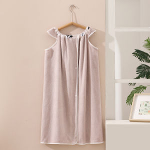 Wearable Quick-Drying Absorbent Soft Adult Bathrobe