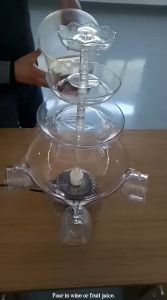 เครื่องจ่าย เครื่องดื่ม แชมเปญ ค็อกเทล 4 ชั้น Drink Fountain Machine (5 cups)