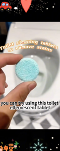 Toilet Bowl Cleaner Tablets 100% cleaning power – Effervescent Stain & Odor Remover for Toilet 20 tablets per box