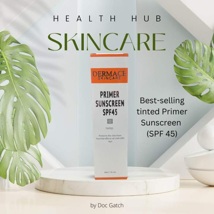 Dermace Primer Sunscreen SPF45 (tinted) Sensitive Skin Sunscreen