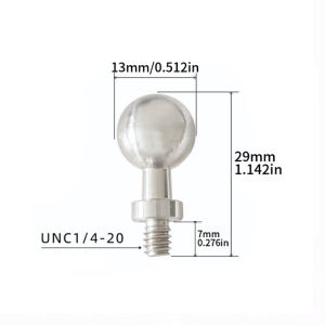 Aluminum alloy 13mm/15mm/17mm/20mm/25mm ball head 1/4 screw camera bracket adapter ball head screw nut photography accessories