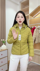C3. Áo Phao Lông Vũ Siêu Nhẹ Dáng Lửng Nữ Có Mũ Tháo Rời Nhiều Size M-2XL Chất Mềm Mại Giữ Ấm tốt phù hợp thời tiết lạnh Mùa Đông phong cách sang trọng