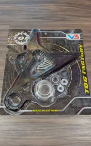 Gấp nhôm CNC TQ6 Vario 125150 2018-2023 Màu Đen- Mẫu V3