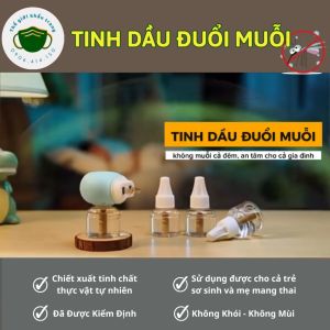 Tinh dầu đuổi muỗi cho bé không mùi không khói  có giấy kiểm nghiệm an toàn