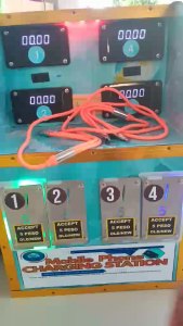 4 PORTS CHARGING VENDO MACHINE (COMPACT TYPE) CHARGING STATION FOR MOBILE PHONES