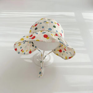 Spring Summer Autumn Baby Sun Hat Ultra Large Brim Soft Edge Empty Top Infant Toddler Parent-Child Duckbill Cap Korean Style Cotton Outdoors Hat