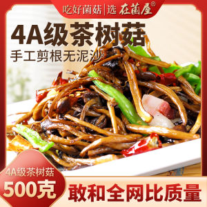 Yunnan Special Dry Tea Tree Mushroom Fresh Farmhouse Soup Ingredients 500g Authentic Chinese Dried Mushrooms for Cooking