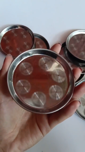 TATAKAN GELAS STAINLESS Isi 12pcs / Alas Gelas Stainless