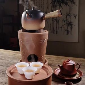MIANXIAOCHENG | Outdoor Firewood & Electric Dual-use Stove Kettle