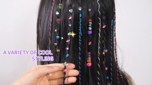 Kids Electric Hair Braider Hair Styling Machine Beads Beauty Salon Pretend Play Toy – Mainan Elektrik Menggayakan Rambut & Mengepang Rambut Kanak-Kanak – 儿童电动编发器女孩扎辫子编头发机饰品串珠梳妆美发玩具
