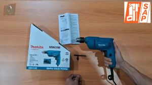 MAKITA M 0600 B Mesin Bor Listrik 10mm Tangan Kayu Besi Electric Drill Reversible Bolak Balik M0600B M 0600B M0600 B