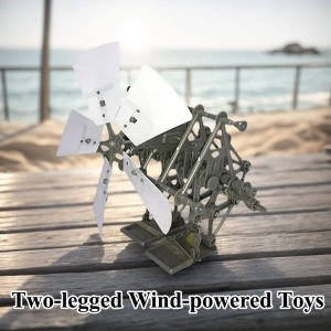 Two-legged Wind Energy Powered Beast Robot Toy for 14+ or Adult Diy Science Puzzle Assembly  Educational Mechanical DIY Kit Gift