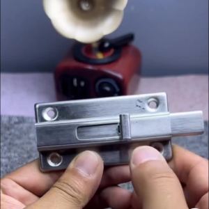 2/3/4in Stainless Steel Double-ended Door Bolt Theftproof Sliding Door Lock Latch Door Hardware