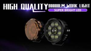 HL 4.5 inch Motorcycle LED Work Light Hi/ Lo Beam LED Auxiliary Lights Strobe 3500K 6500K For 4x4 Truck SUV 12V 24V offroad use