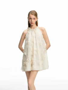 AIVEI | Summer Feminine Romantic Halterneck Lace Chiffon Dress